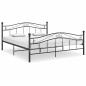 Preview: Bett Schwarz Metall 160x200 cm