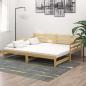 Preview: ARDEBO.de - Tagesbett Ausziehbar Massivholz Kiefer 2x(90x200) cm