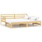 Preview: Tagesbett Ausziehbar Massivholz Kiefer 2x(90x200) cm