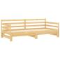 Preview: Tagesbett Ausziehbar Massivholz Kiefer 2x(90x200) cm