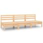 Preview: 3-tlg. Garten-Lounge-Set Kiefer Massivholz