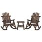 Preview: ARDEBO.de - 3-tlg. Garten-Lounge-Set Massivholz Fichte