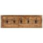 Preview: Wandgarderobe mit 5 Haken Massivholz Mango