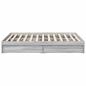 Preview: Bettgestell mit Schubladen Grau Sonoma 120x200 cm Holzwerkstoff