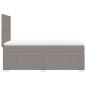 Preview: Boxspringbett mit Matratze Taupe 90x200 cm Stoff