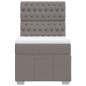 Preview: Boxspringbett mit Matratze Taupe 90x200 cm Stoff