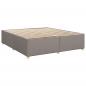 Preview: Boxspringbett mit Matratze Taupe 200x200 cm Stoff