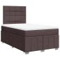 Preview: Boxspringbett mit Matratze Dunkelbraun 120x190 cm Stoff