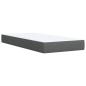 Preview: Boxspringbett mit Matratze Dunkelgrau 80x200 cm Stoff