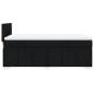 Preview: Boxspringbett mit Matratze Schwarz 90x200 cm Stoff