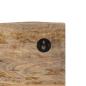 Preview: Wandgarderobe mit 4 Haken Massivholz Mango