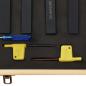 Preview: 12-tlg. Drehmeißel-Set mit Wendeplatten 16x16 mm 100 mm
