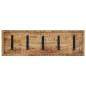 Preview: Wandgarderobe mit 5 Haken Massivholz Mango