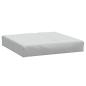 Preview: Palettenkissen Melange Hellgrau 60x60x9,5 cm Stoff