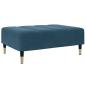 Preview: Fußhocker Blau 77x55x31 cm Samt