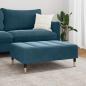 Preview: Fußhocker Blau 77x55x31 cm Samt
