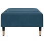 Preview: Fußhocker Blau 77x55x31 cm Samt