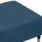 Preview: Fußhocker Blau 77x55x31 cm Samt