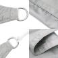 Preview: Sonnensegel Hellgrau 5x5x5 m 100% Polyester Oxford
