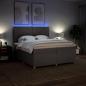 Preview: Boxspringbett mit Matratze Taupe 200x200 cm Stoff