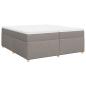 Preview: Boxspringbett mit Matratze Taupe 200x200 cm Stoff