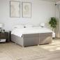 Preview: Boxspringbett mit Matratze Taupe 200x200 cm Stoff