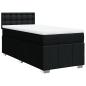 Preview: Boxspringbett mit Matratze Schwarz 90x200 cm Stoff