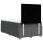 Preview: Boxspringbett mit Matratze Dunkelgrau 120x190 cm Stoff