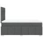 Preview: Boxspringbett mit Matratze Dunkelgrau 120x190 cm Stoff
