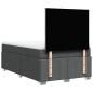 Preview: Boxspringbett mit Matratze Dunkelgrau 120x190 cm Stoff