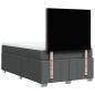Preview: Boxspringbett mit Matratze Dunkelgrau 120x190 cm Stoff