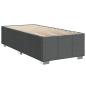 Preview: Bettgestell ohne Matratze Dunkelgrau 80x200 cm Stoff