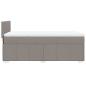 Preview: Boxspringbett mit Matratze Taupe 90x200 cm Stoff