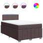 Preview: Boxspringbett mit Matratze Dunkelbraun 120x190 cm Stoff