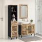 Preview: ARDEBO.de - Badezimmerschrank-Set 3 Stk. Natur 38 x 33 x 160 cm