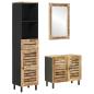 Preview: Badezimmerschrank-Set 3 Stk. Natur 38 x 33 x 160 cm