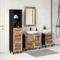 Preview: ARDEBO.de - Badezimmerschrank-Set 4 Stk. Natur 38 x 33 x 160 cm