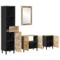 Preview: Badezimmerschrank-Set 4 Stk. Natur 38 x 33 x 160 cm