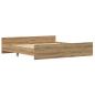 Preview: Bettrahmen Artisan-Eiche 203 x 203 x 50 cm Holzwerkstoff