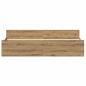 Preview: Bettrahmen Artisan-Eiche 203 x 203 x 50 cm Holzwerkstoff