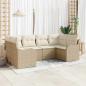 Preview: ARDEBO.de - Gartensofa-set Beige Poly-Rattan