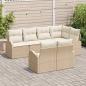 Preview: Gartensofa-set Beige Poly-Rattan