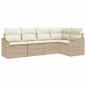 Preview: Sofa Set 5 stk. Beige [Synthetisch]: Poly Rattan