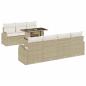 Preview: Gartensofa-set 8 stk. Beige Poly-Rattan