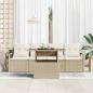 Preview: Gartensofa-set 5 Stk. 4-Sitzanzahl Beige und Creme Poly-Rattan