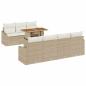 Preview: Gartensofa-set 8 Stk. Beige und Creme