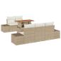 Preview: Gartensofa-set 6 Stk. Beige und Creme
