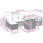 Preview: Gartensofa-set mit Kissen mit Speicher 8 pcs Braun Poly-Rattan