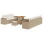 Preview: Gartensofa-set 10 stk. Beige Poly-Rattan