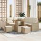 Preview: ARDEBO.de - Gartensofa-set 8 stk. Beige Poly-Rattan